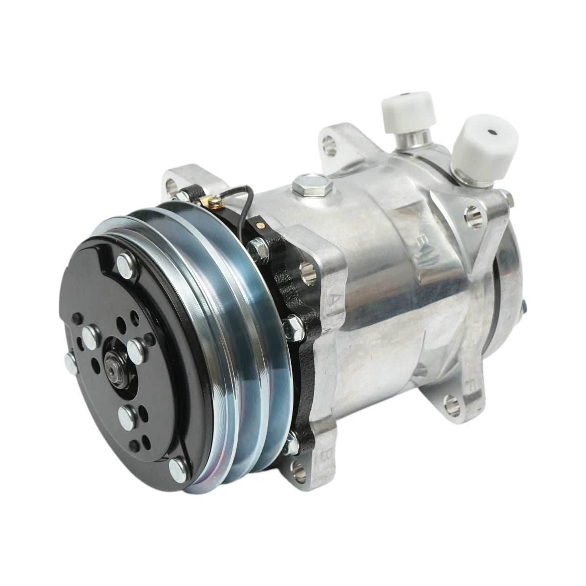 Compressore aria condizionata 12V per Fiat, Same, Renault, Laverda codice OEM 5116929, 322406400, 7700267326, 7700004557, 2508799C91