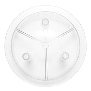 Coperchio trasparente per tanica da 40 litri con 3 uscite per mungitrice per mucche Breckner Germany