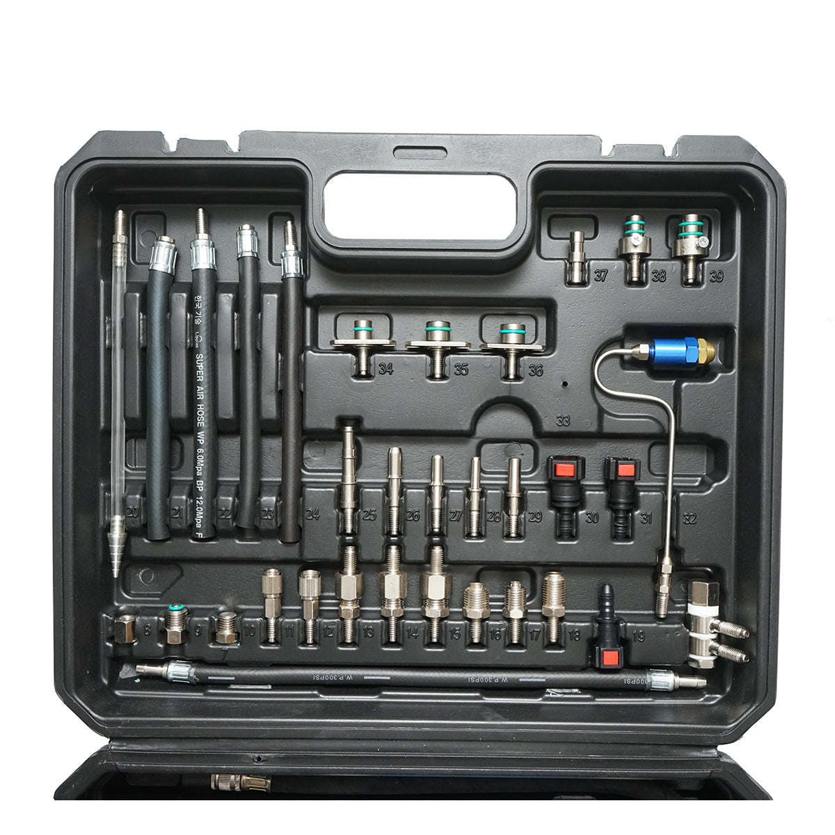 Kit per la pulizia degli iniettori di carburante di aspirazione 39 pezzi Breckner Germany