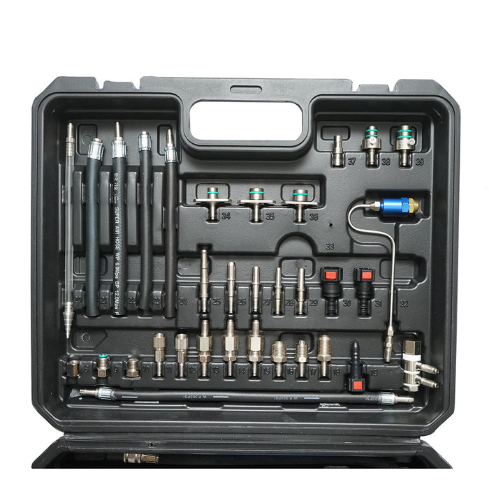 Kit per la pulizia degli iniettori di carburante di aspirazione 39 pezzi Breckner Germany