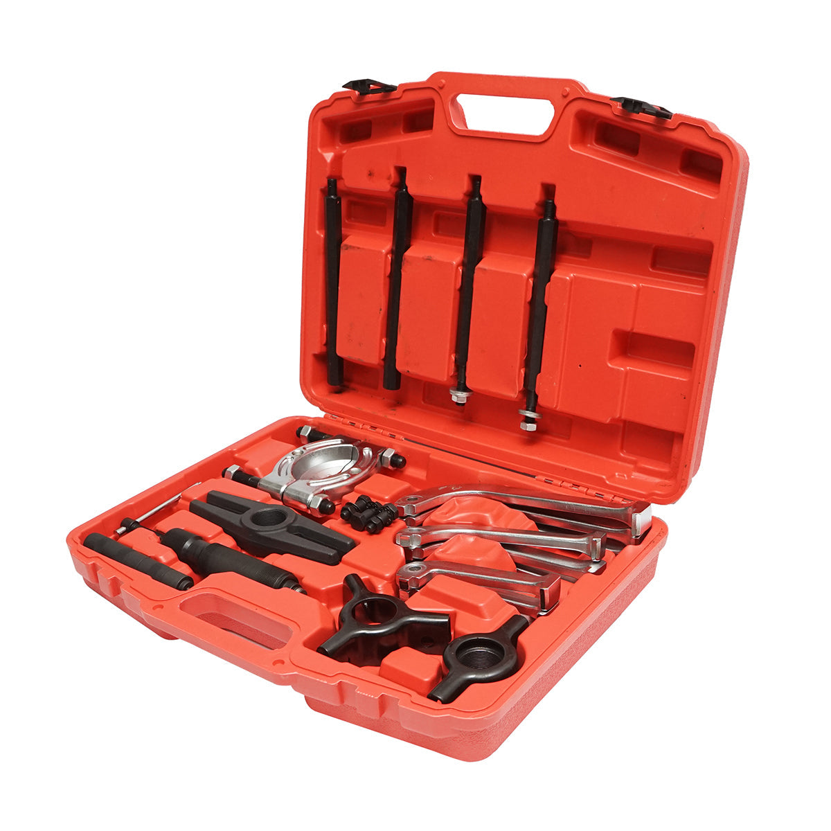 Kit pressa per estrazione cuscinetti e pulegge con 3 bracci, pistone idraulico da 10 tonnellate Breckner Germany