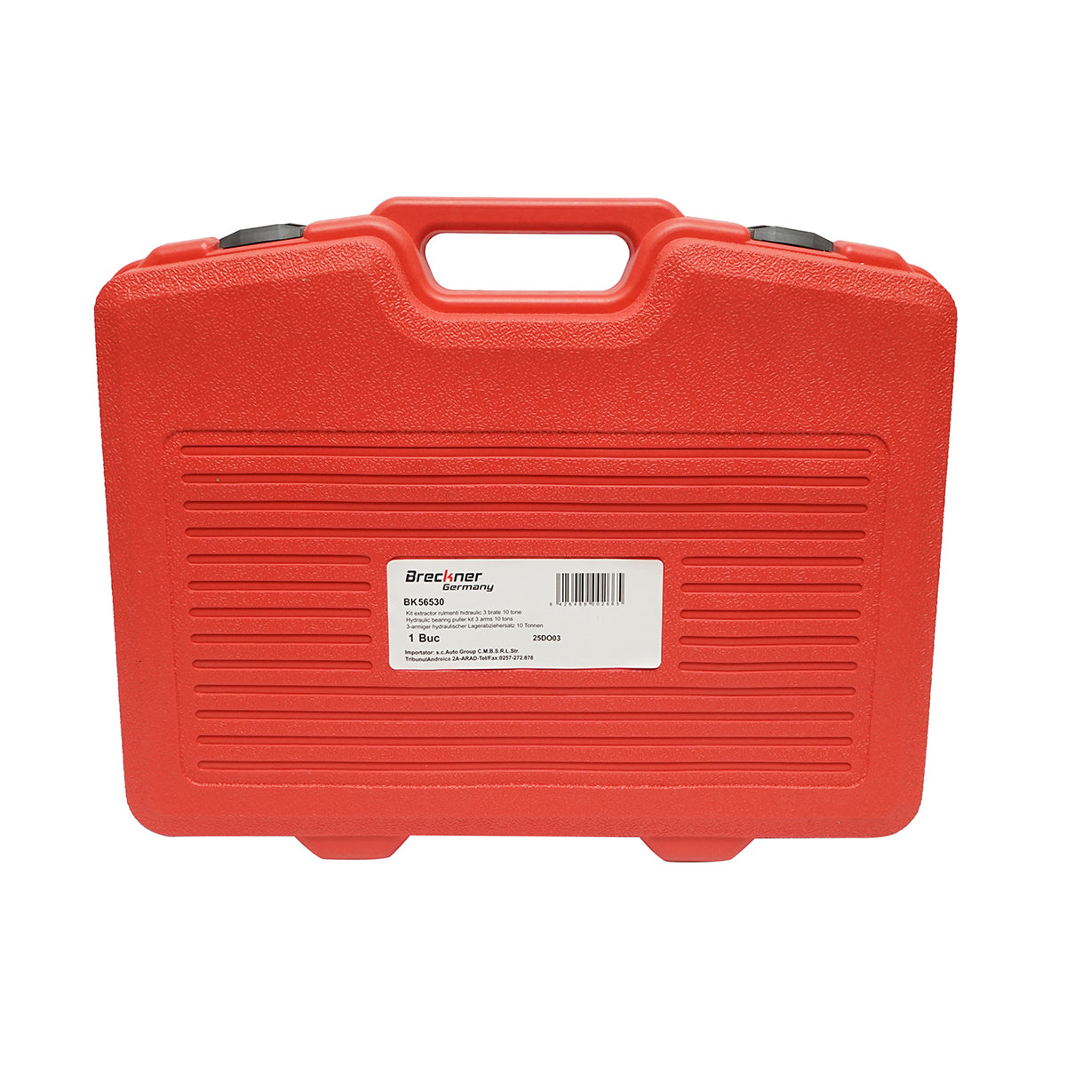 Kit pressa per estrazione cuscinetti e pulegge con 3 bracci, pistone idraulico da 10 tonnellate Breckner Germany