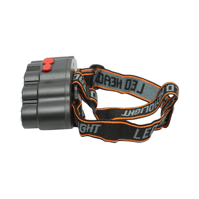 Lampada frontale con 9 LED, 4 modalità di illuminazione, ricaricabile tramite USB