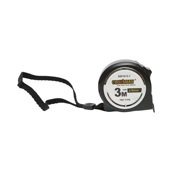 Metro a nastro professionale 3mx16mm, cassa in ABS, nastro in acciaio, classe di precisione II Crownman