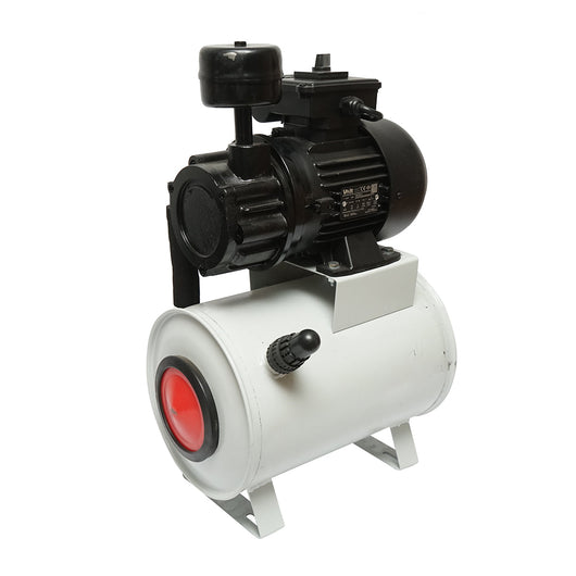 Pompa per vuoto a secco con motore da 550 W, 200 l/min 1440 giri/min e serbatoio per mungitrice per mucche Breckner Germany