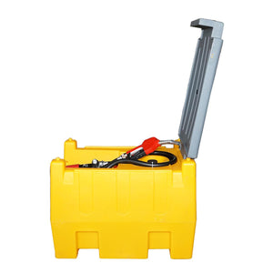 Serbatoio per gasolio da 220 Litri con impianto di trasferimento 12V/200W, Porta