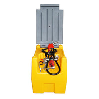 Serbatoio per gasolio da 220 Litri con impianto di trasferimento 12V/200W, Porta