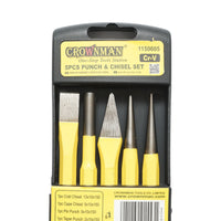 Set di 5 scalpelli e punte in acciaio Cr-V Crownman