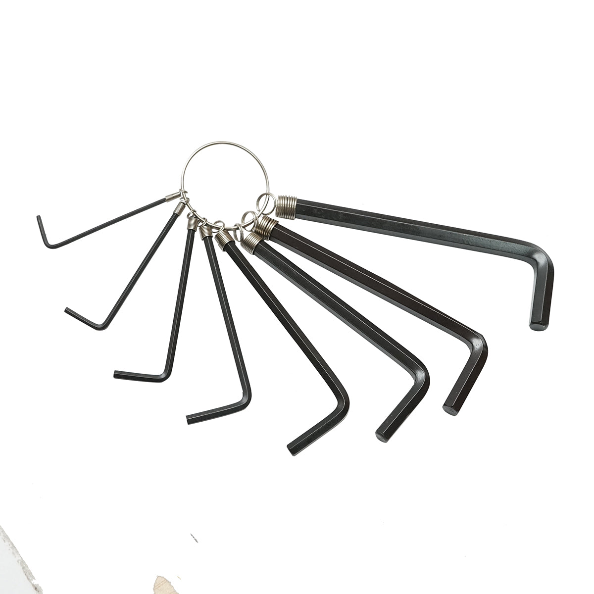 Set di 8 chiavi esagonali da 1,5 a 6 mm, acciaio al carbonio HRC 48-52 Crownman