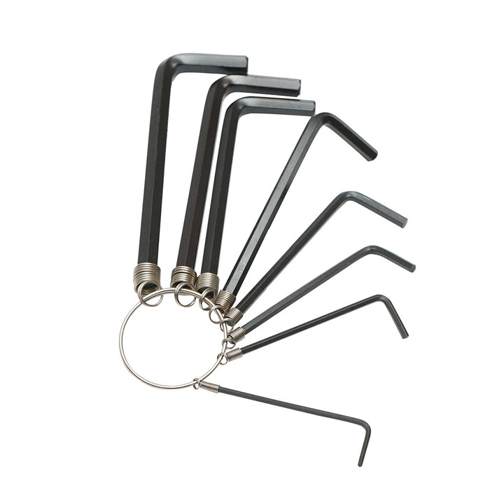 Set di 8 chiavi esagonali da 1,5 a 6 mm, acciaio al carbonio HRC 48-52 Crownman