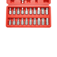 Set di chiavi per tappi coppa olio con profilo quadrato, esagonale, torx 21 pezzi Breckner Germany