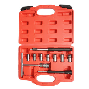 Set di frese per la pulizia della sede degli iniettori – 11 pezzi Breckner Germany