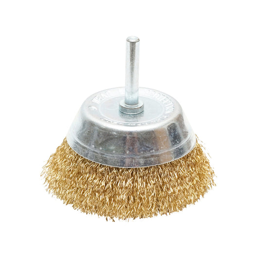 Spazzola a tazza metallica con asta M14 da 75 mm, 4500 giri/min Breckner Germany