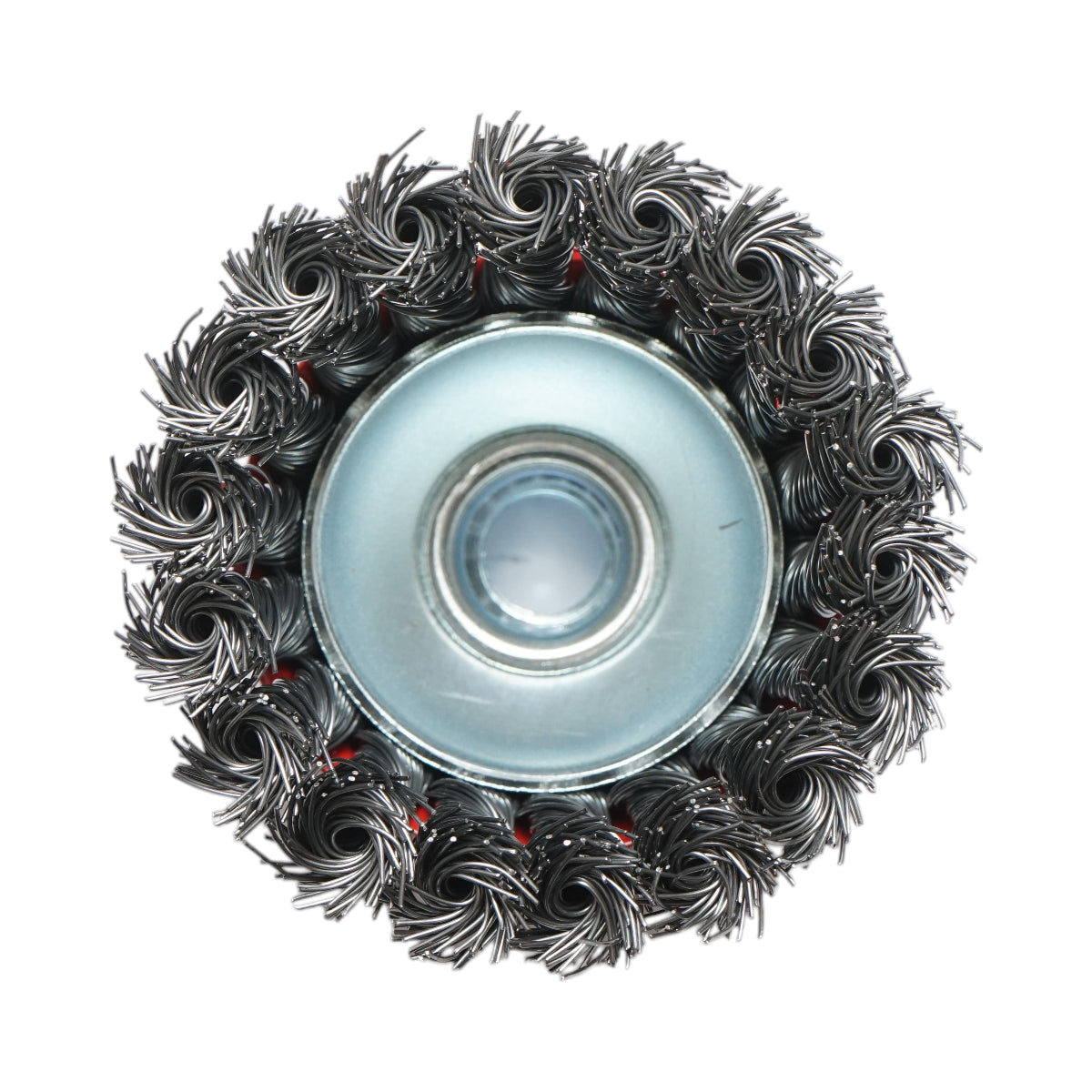 Spazzola metallica con filo intrecciato, tipo a tazza, 75 mm, M14 Breckner Germany