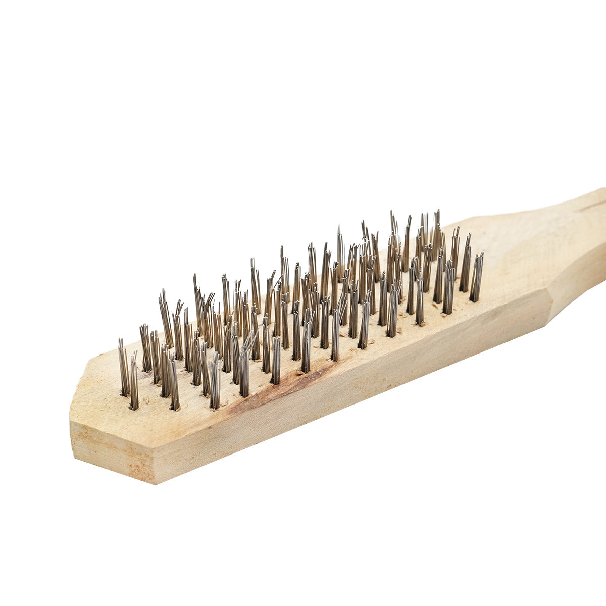 Spazzola metallica universale in legno