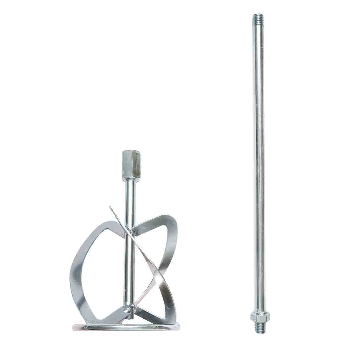 Tavolozza, miscelatore per vernici, adesivo, malta con asta 580x120mm, filettatura M14 Breckner Germany