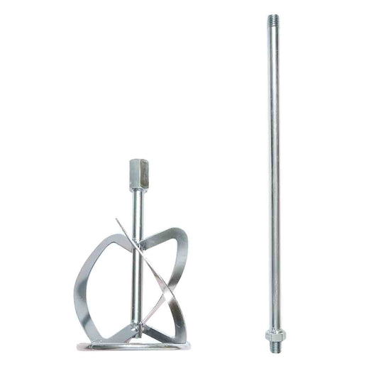 Tavolozza, miscelatore per vernici, adesivo, malta con asta 580x120mm, filettatura M14 Breckner Germany