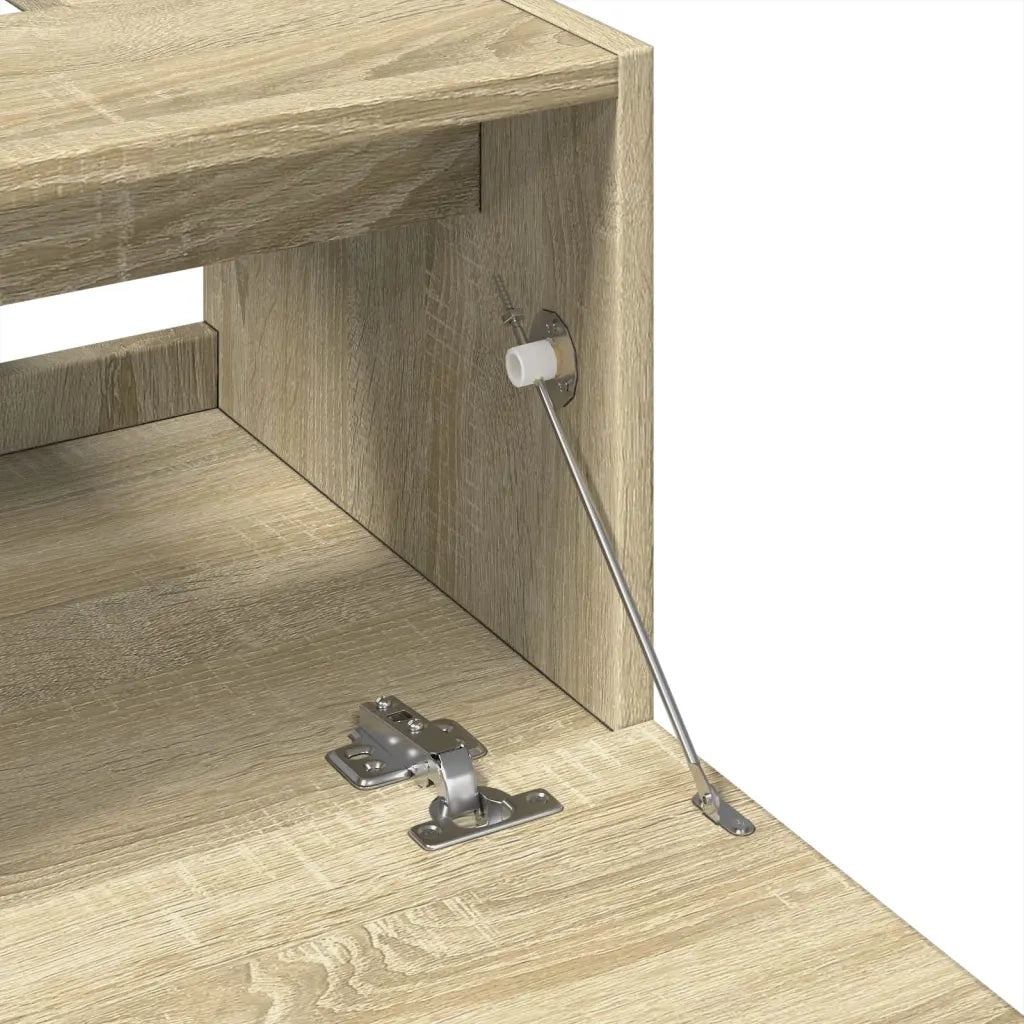 Mobile Sottolavabo-Armadietto da bagno Rovere Sonoma 63x30x54 cm in Truciolare