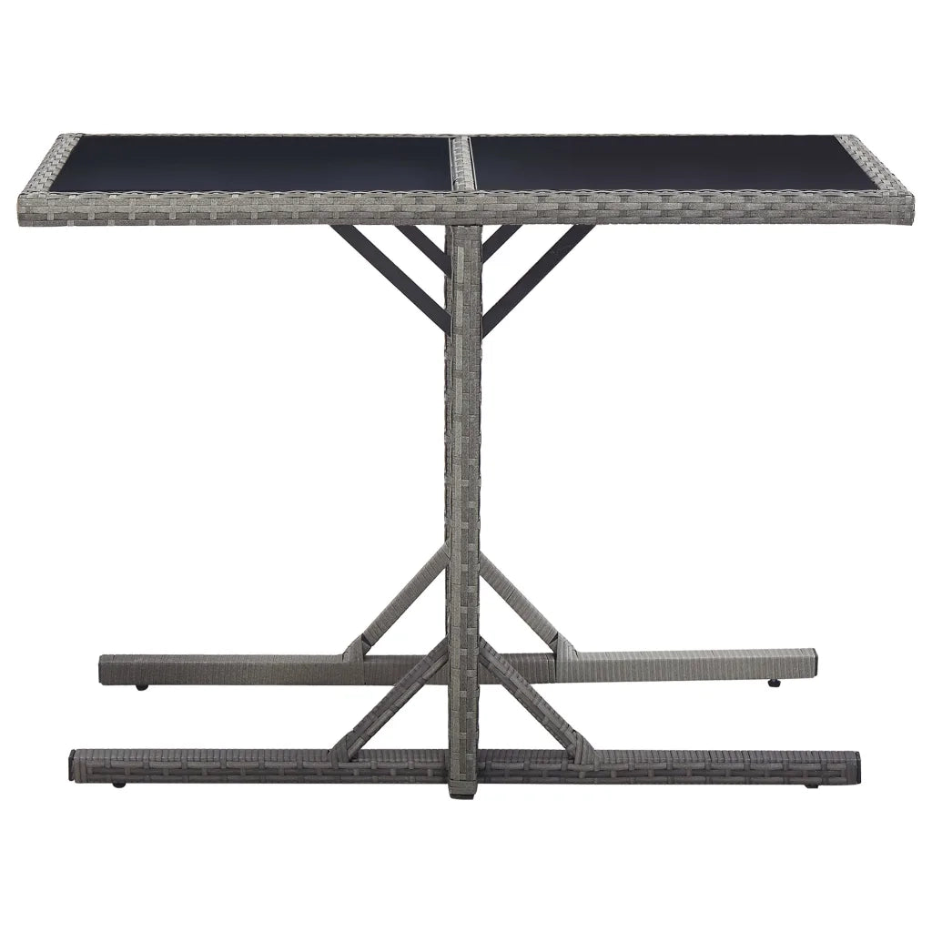 Set Mobili da Pranzo per Giardino 3 pz | Set Salotto da Giardino Grigio