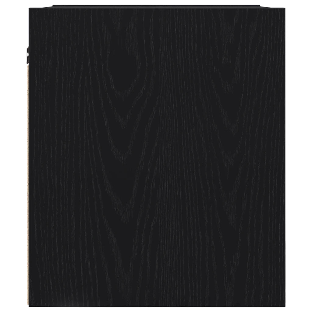 Comodini a Muro 2 pz Rovere Nero 38x34x40 cm 861250