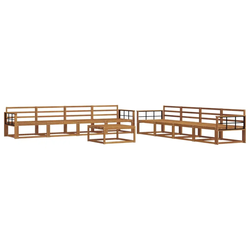 Set di divani da esterno 9 pcs Naturale 3367377