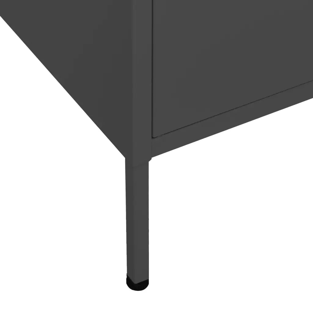 Armadietto Antracite 80x35x101,5 cm in Acciaio 336141