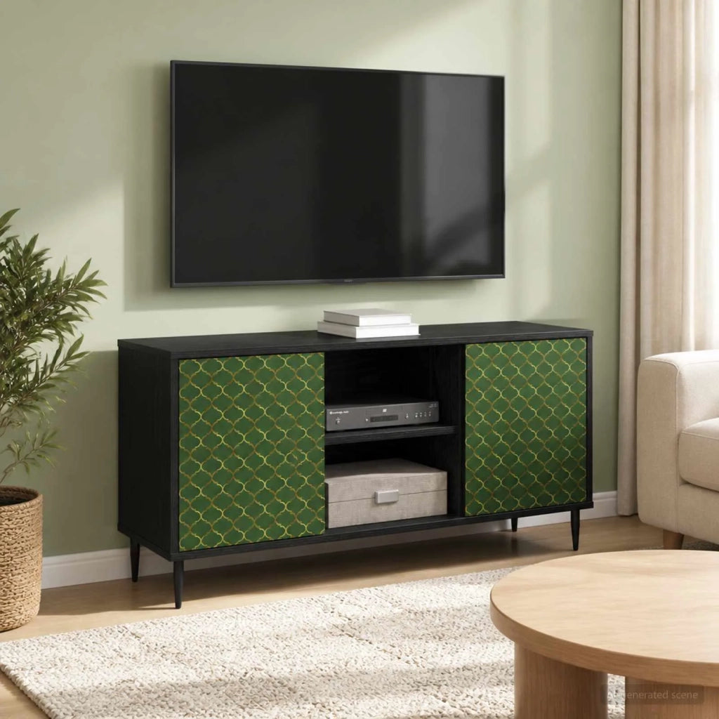 Mobile TV GELEEN 102 x 33 x 51 cm Rovere Nero 8007051
