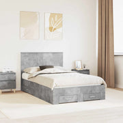 Struttura del letto con testiera Grigio cemento 120 x 190 cm 3409670