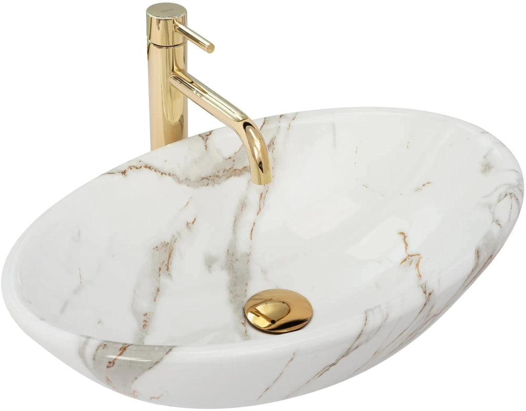 Lavabo Da Appoggio Rea Pamela Shiny Aiax
