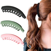 Fibra Antislip per Capelli - Clip per Capelli Grande - Trecce e Spille per Capelli - Per Donne e Ragazze - Materiale Riciclato Duraturo - Stile Facile - Spille per Capelli a Forma di Banana