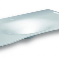 Lavabo flat cm 92 vasca centrale con staffa