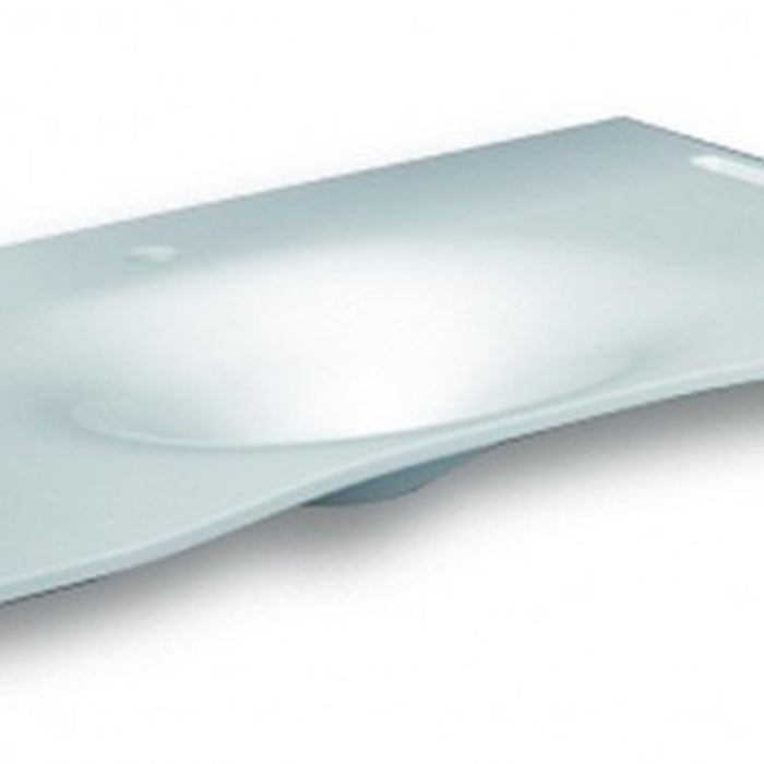 Lavabo flat cm 92 vasca centrale con staffa