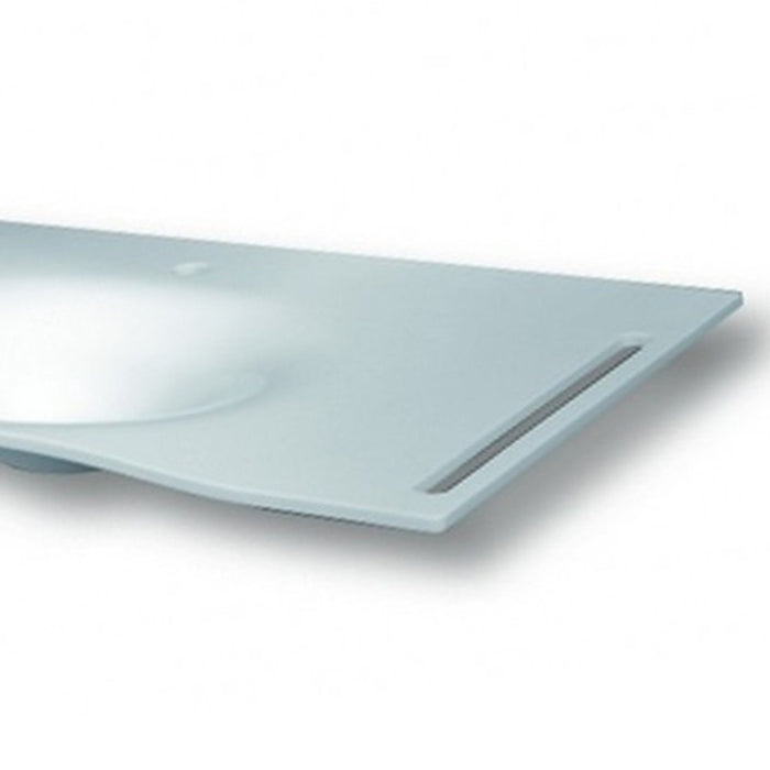 Lavabo flat cm 92 vasca centrale con staffa