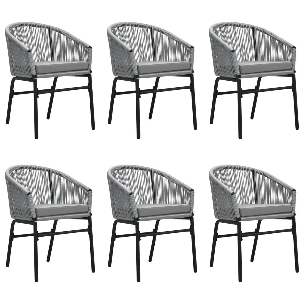 Set Mobili da Pranzo da Giardino 7 pz Antracite cod mxl 42933