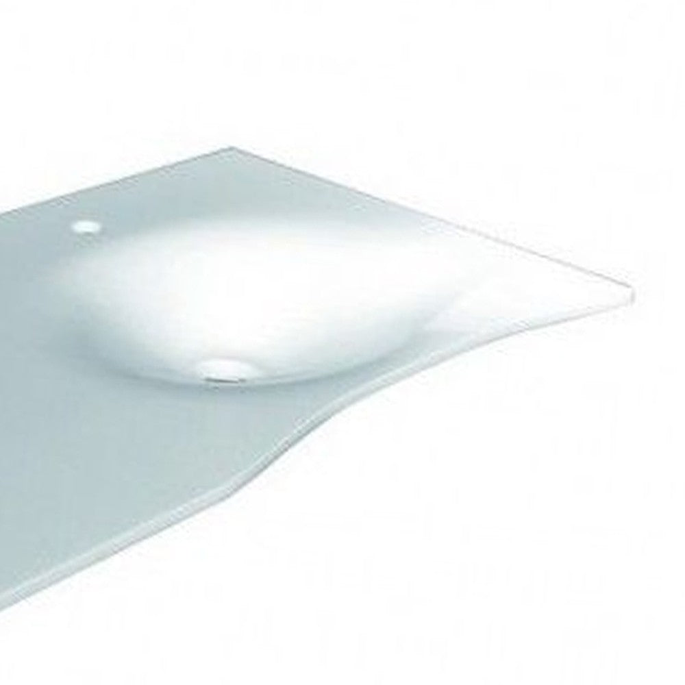 Lavabo flat cm 92 con staffa, con vasca a destra