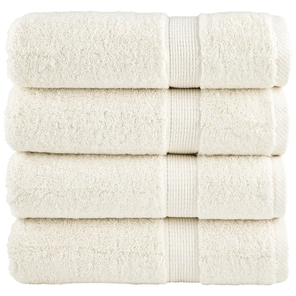 Asciugamani da Bagno SOLUND 2 pz Verdi 100x150 cm 600 g/mÂ²