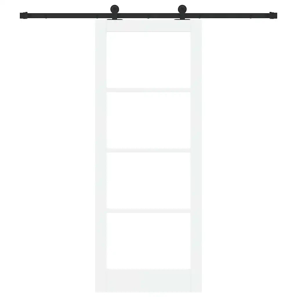 Porta scorrevole ORKDAL Bianco e Nero 83 x 211 cm 3332028