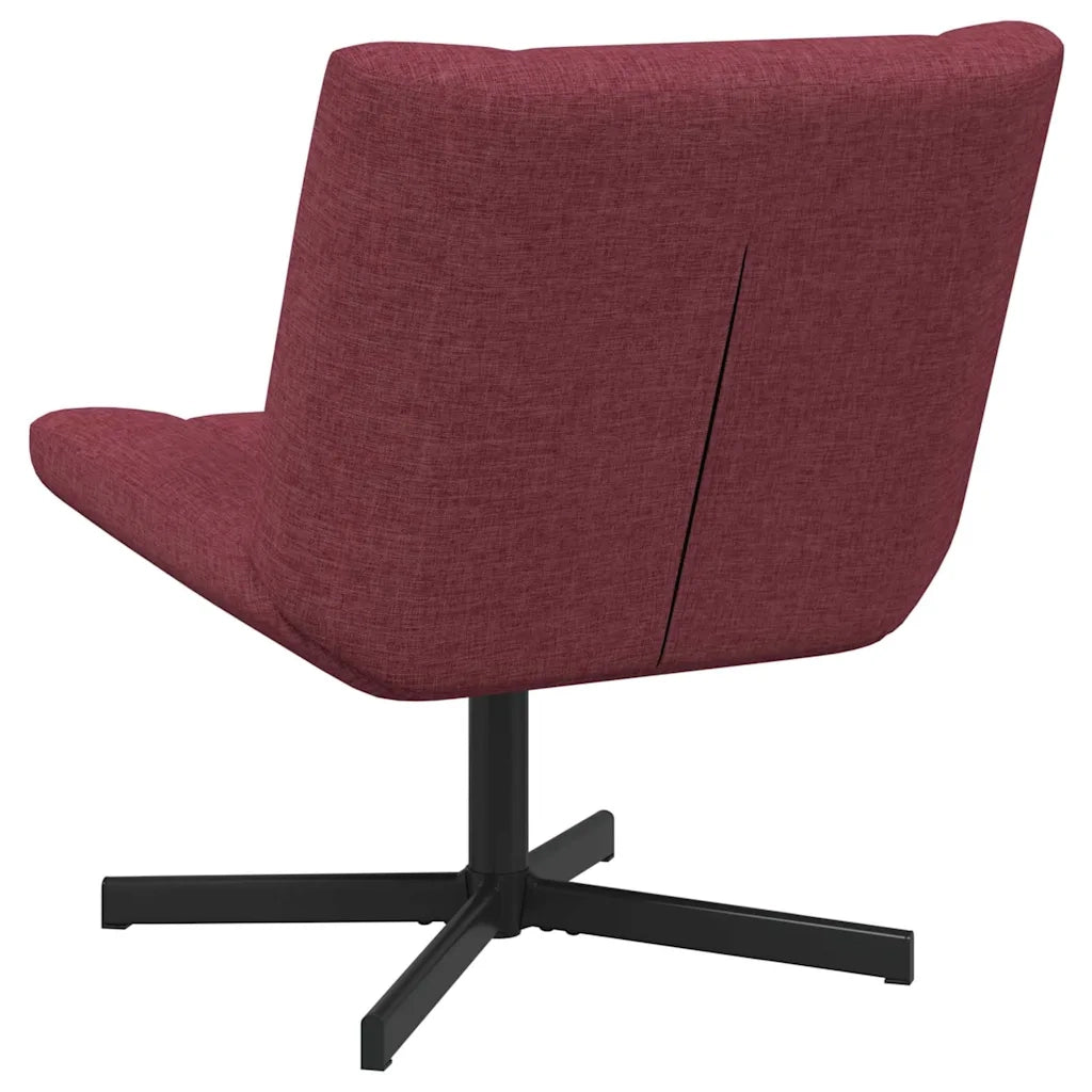 Sedia girevole Rosso Vino 63 x 75 x 76 cm Tessuto CFW1546850
