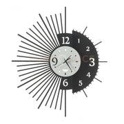 Orologio da parete di design Miro Nero e bianco marmo