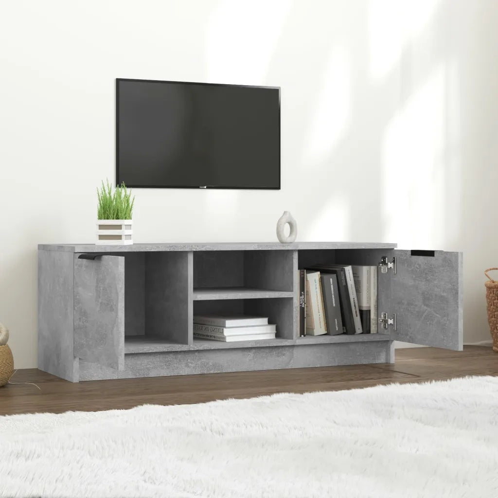 Mobile TV | Armadietto TV | Mobile Porta TV Grigio Cemento 102x35x36,5 cm Legno Multistrato