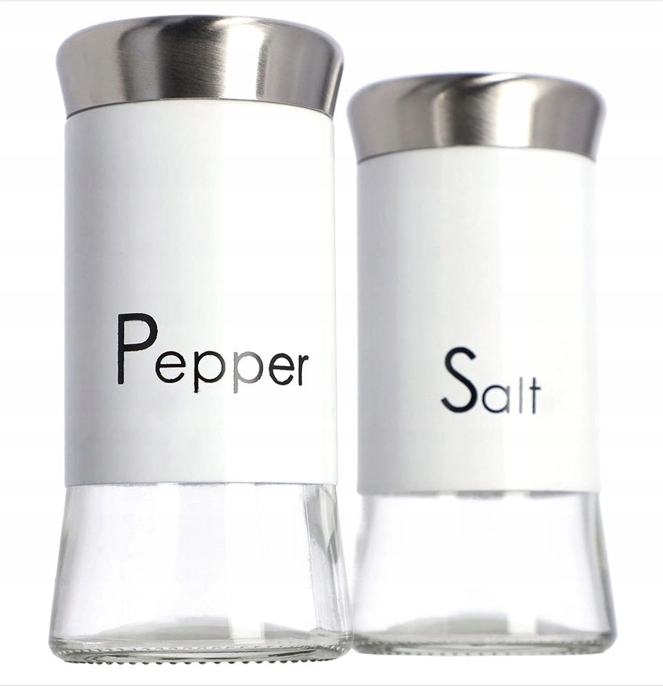 Set di saliera e pepiera KADAX, 2 contenitori in vetro da 150 ml.