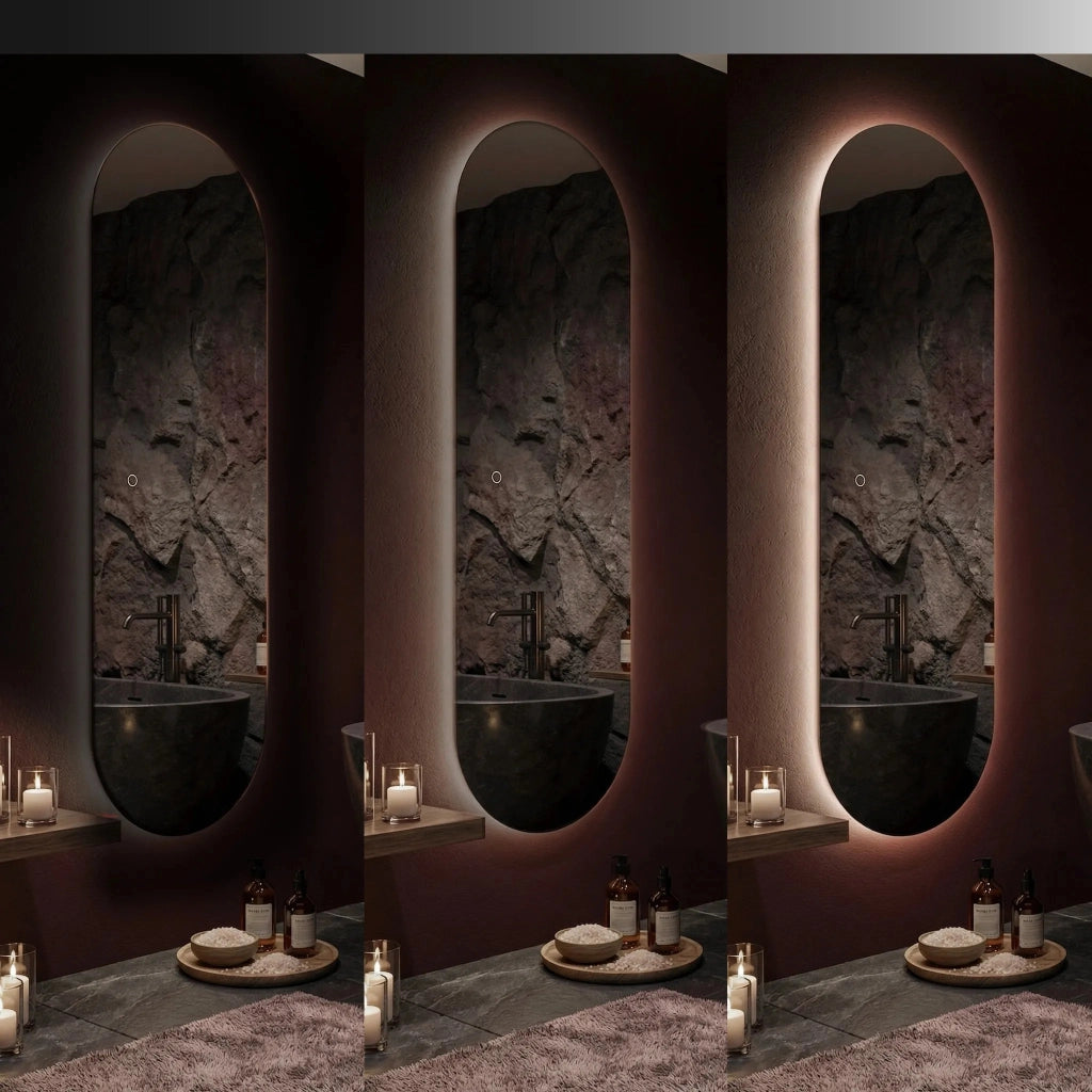 Specchio Led 150x50cm Mol-ov