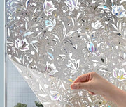 Foglia per Finestre - Mattezza Ondorizzontale - Non Aderente - Controllo Termico Stazionario - Protezione Solare Decorativa - Adatta per Bagno Soggiorno Affittacamere - 50CMx2M