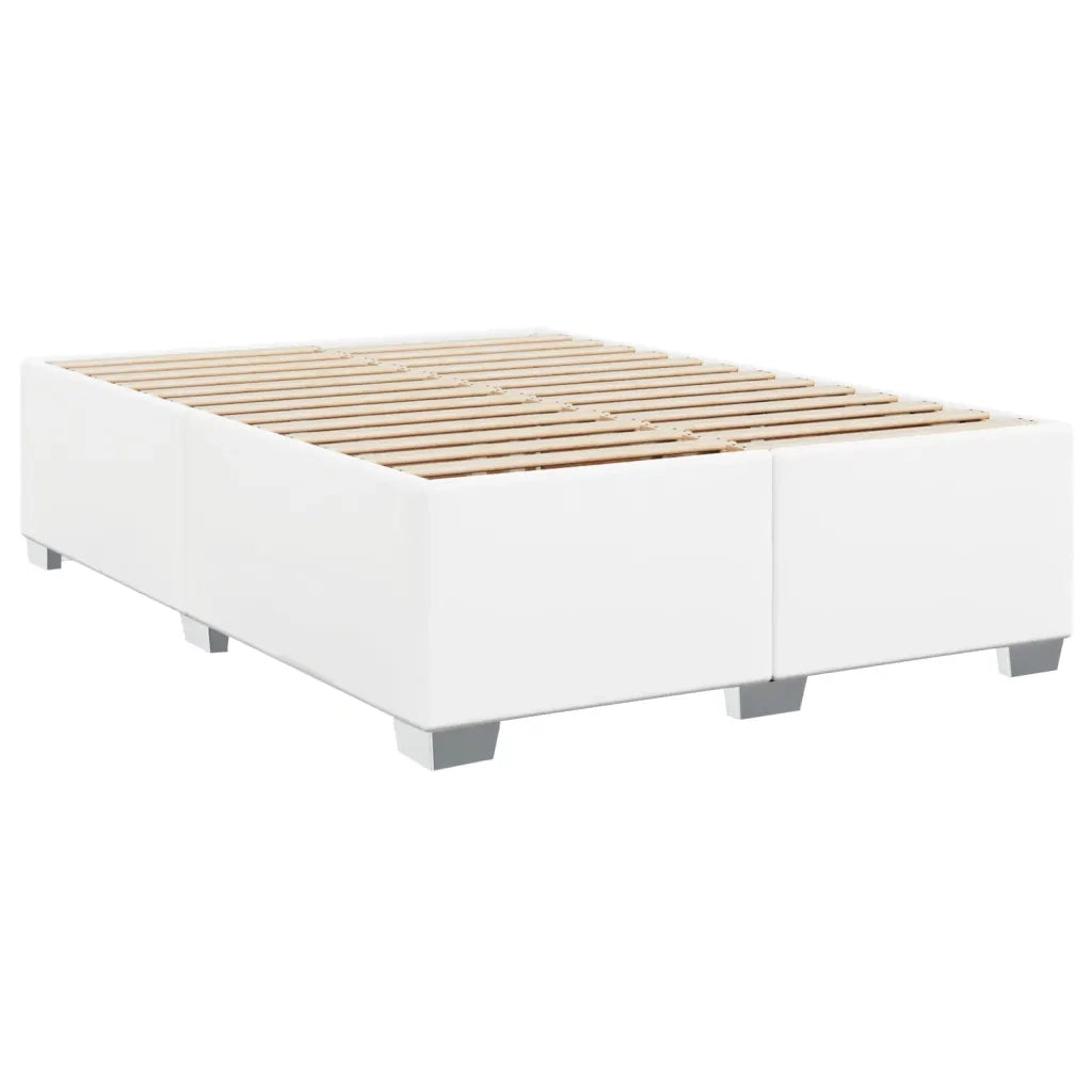 Giroletto a Molle con Materasso Bianco 140x200 cm in Similpelle 3288425