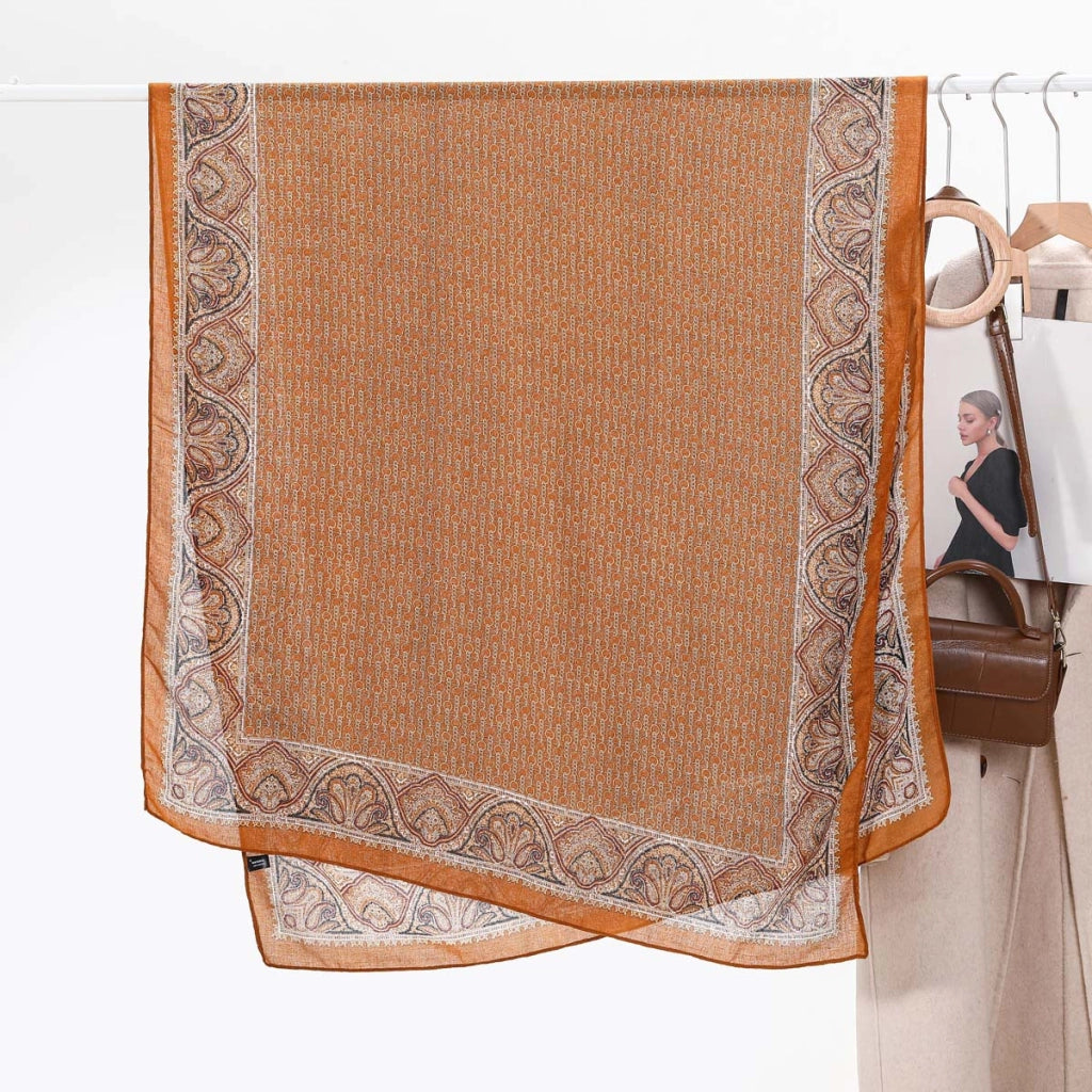 Sciarpa da donna vintage con stampa a catena