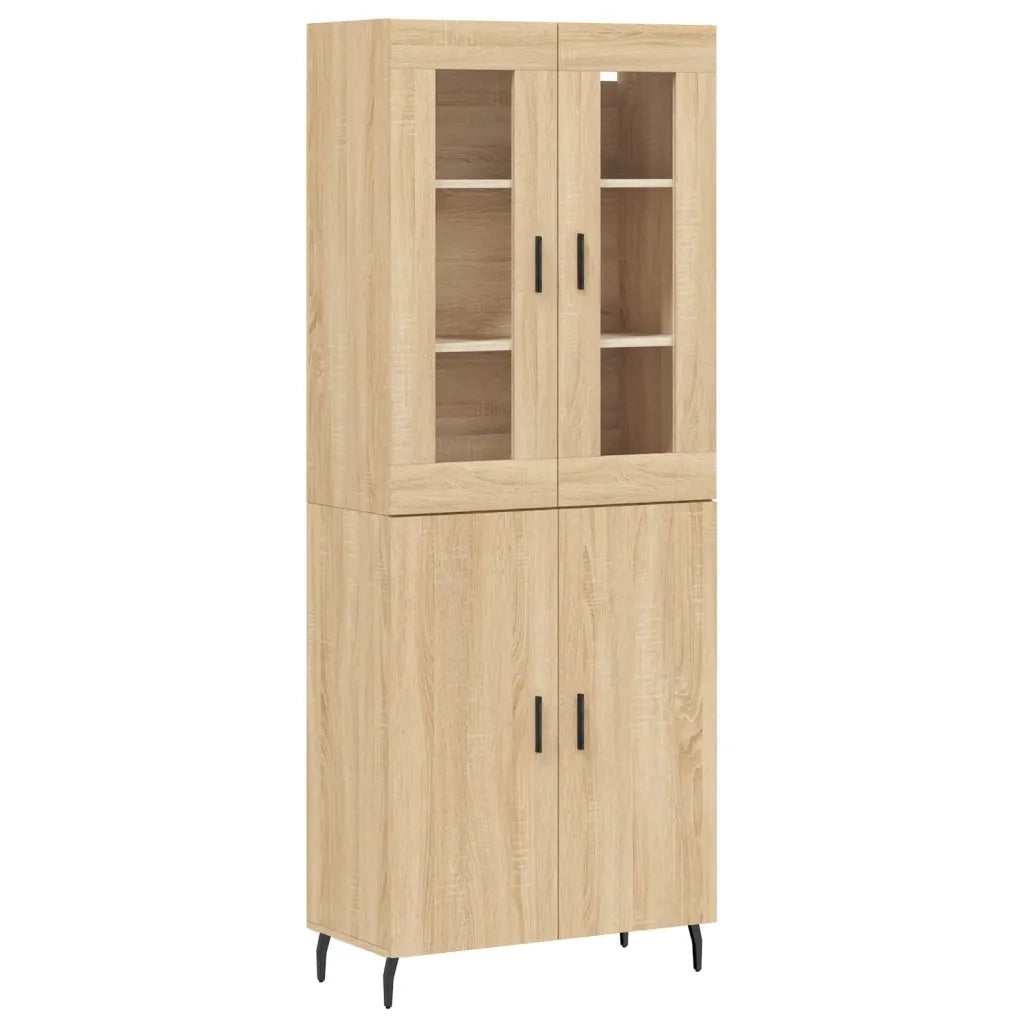 Credenza Rovere Sonoma 69,5x34x180 cm in Legno Multistrato 3198228
