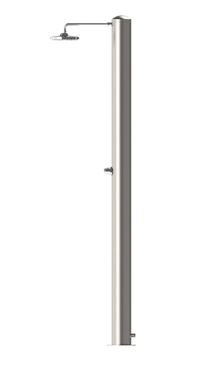 Doccia Solare da Giardino 28 L Soffione Eco Rain e Miscelatore Temporizzato Tevere TX Satinato