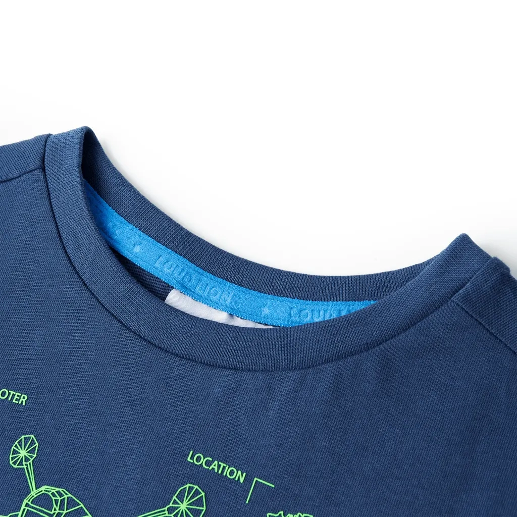 Maglietta per Bambini Blu Scuro 92cod mxl 109145
