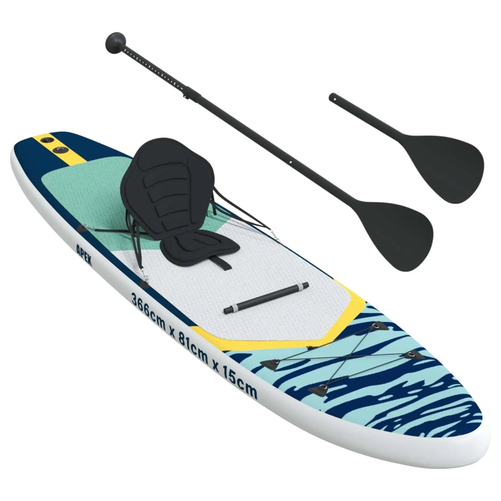 SUP Board con Seggiolino 2-in-1 APEX 366 x 81 x 15 cm Blu per 42039135