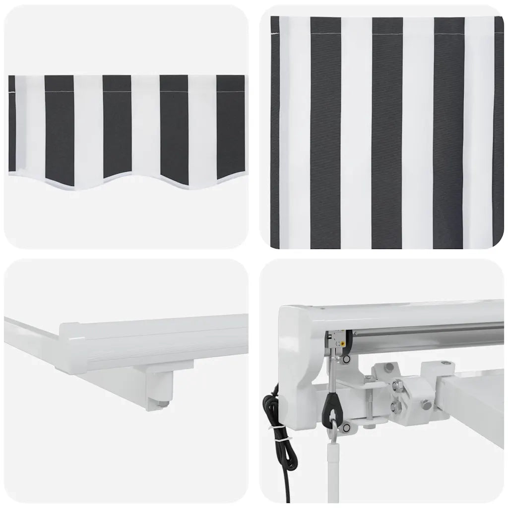 Struttura della tenda Antracite e Bianco 400 x 200 cm 3329824